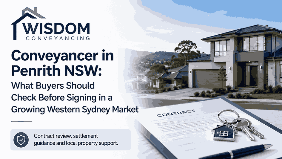 Conveyancer in Penrith NSW What Buyers Should Check Before Signing in a Growing Western Sydney Market